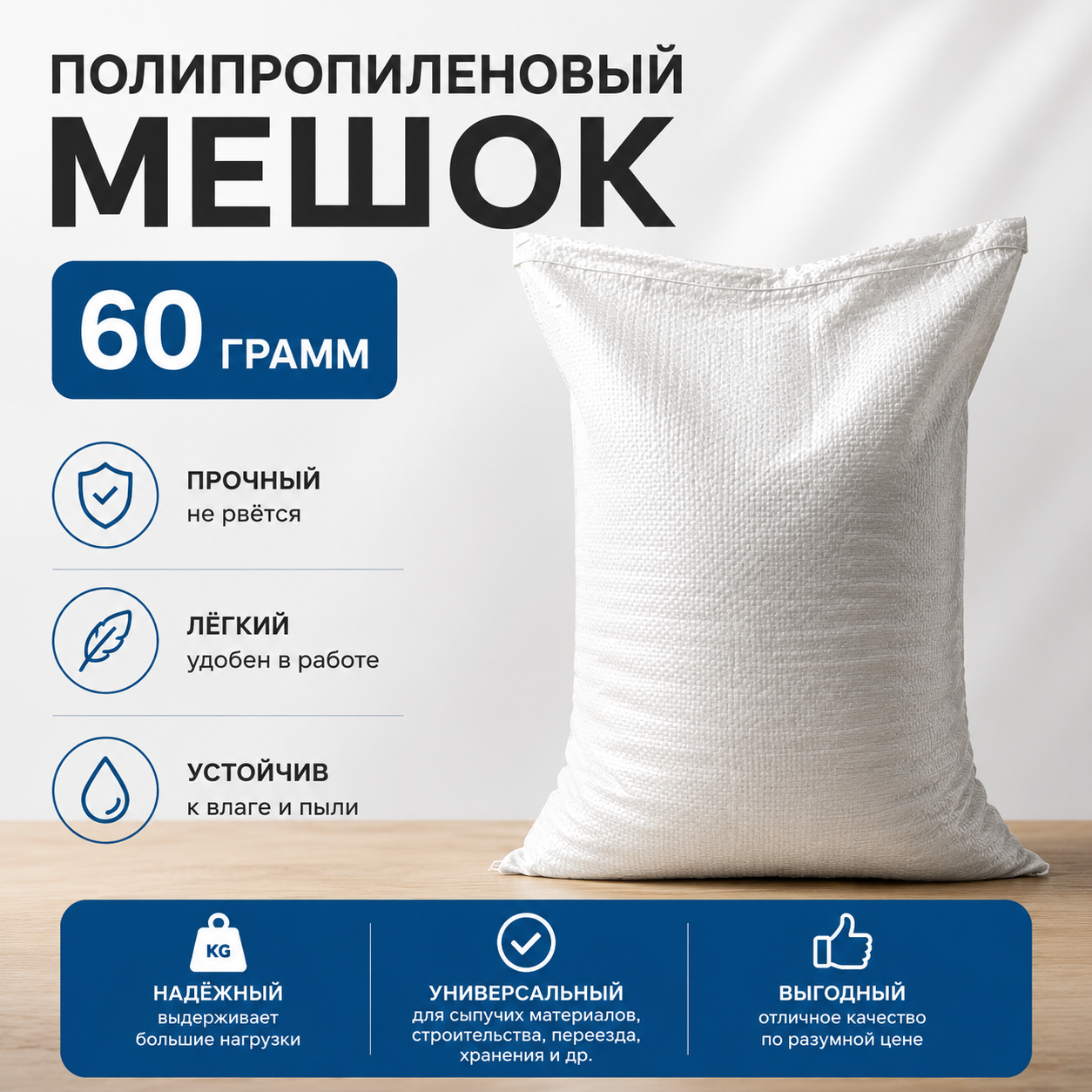 Мешок ПОЛИПРОПИЛЕНОВЫЙ